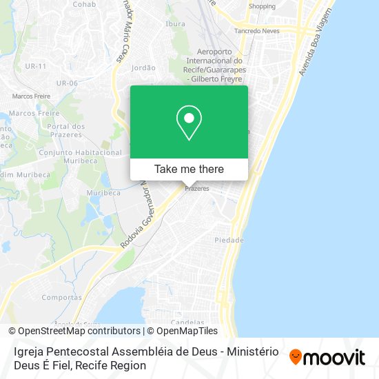 Igreja Pentecostal Assembléia de Deus - Ministério Deus É Fiel map