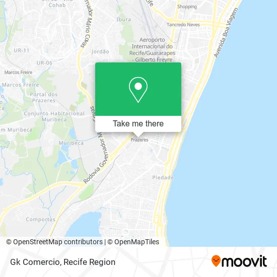 Gk Comercio map