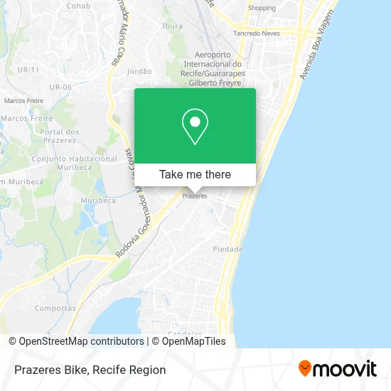 Prazeres Bike map