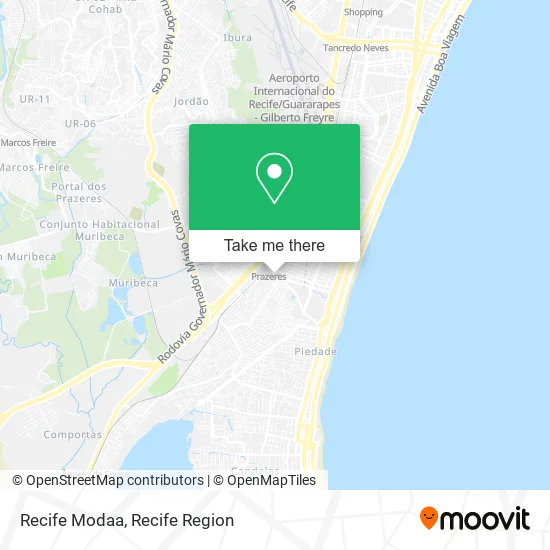 Recife Modaa map