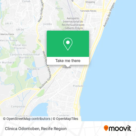 Clinica Odontoben map