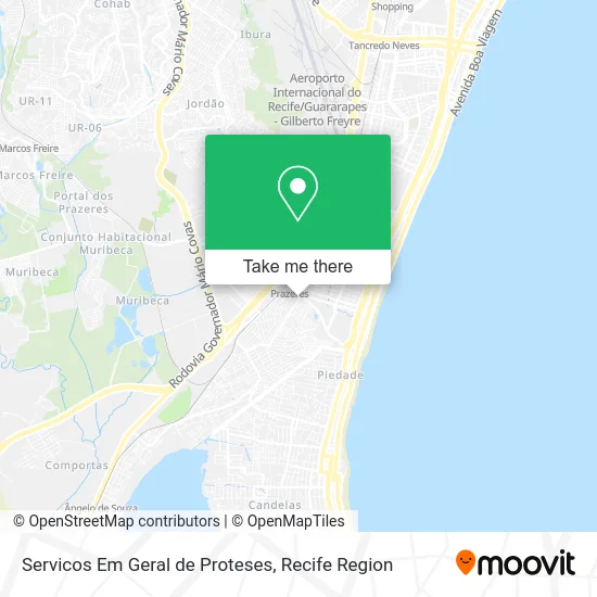 Servicos Em Geral de Proteses map