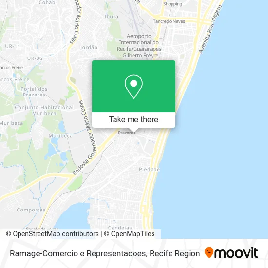 Ramage-Comercio e Representacoes map