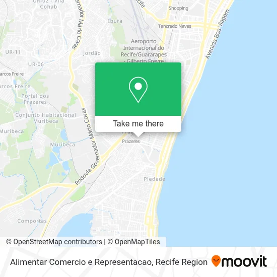 Alimentar Comercio e Representacao map