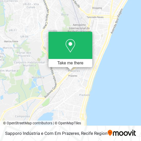 Sapporo Indústria e Com Em Prazeres map