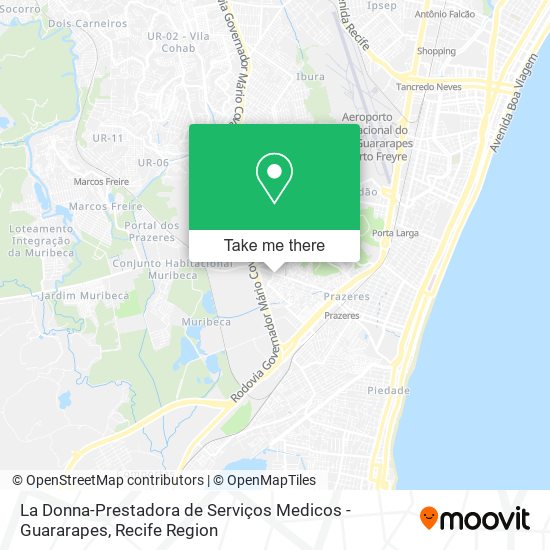 La Donna-Prestadora de Serviços Medicos - Guararapes map