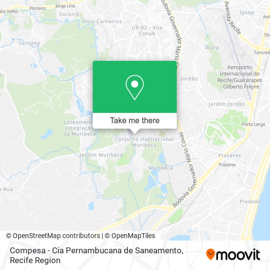 Compesa - Cia Pernambucana de Saneamento map