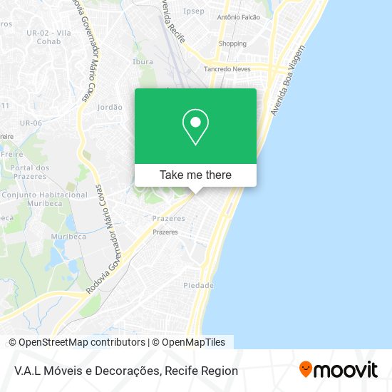 V.A.L Móveis e Decorações map
