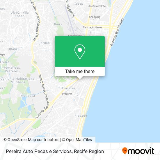 Mapa Pereira Auto Pecas e Servicos