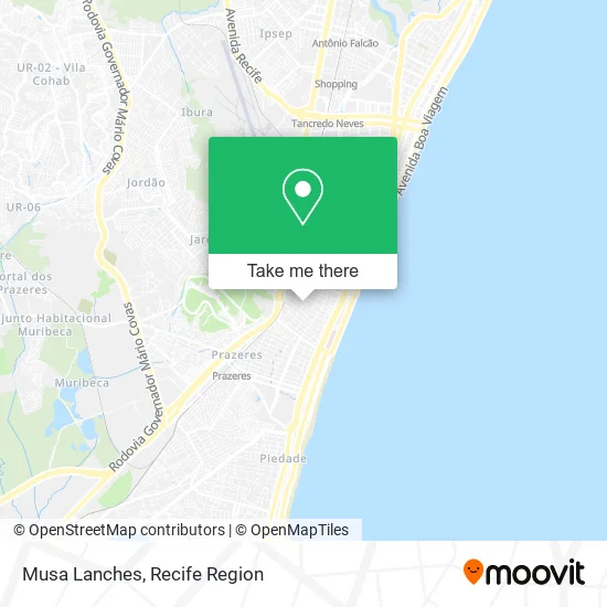 Musa Lanches map