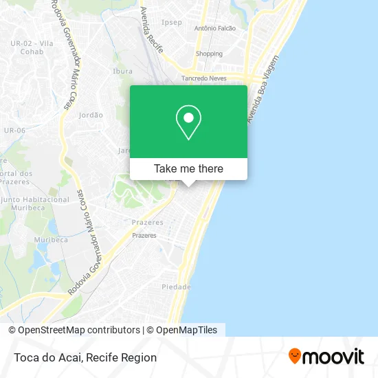 Toca do Acai map