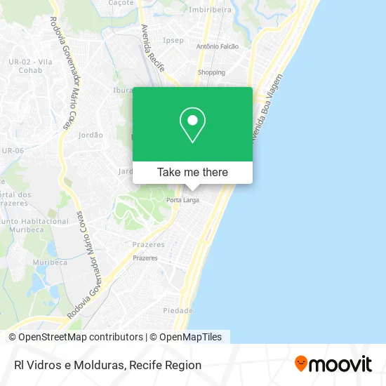 Rl Vidros e Molduras map