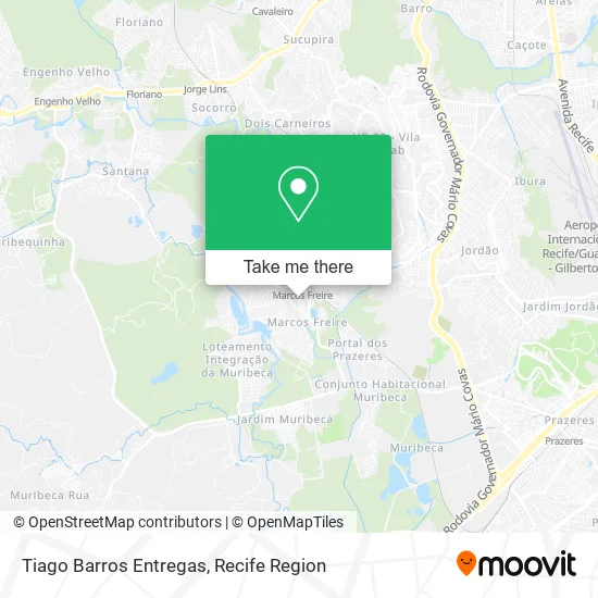 Tiago Barros Entregas map