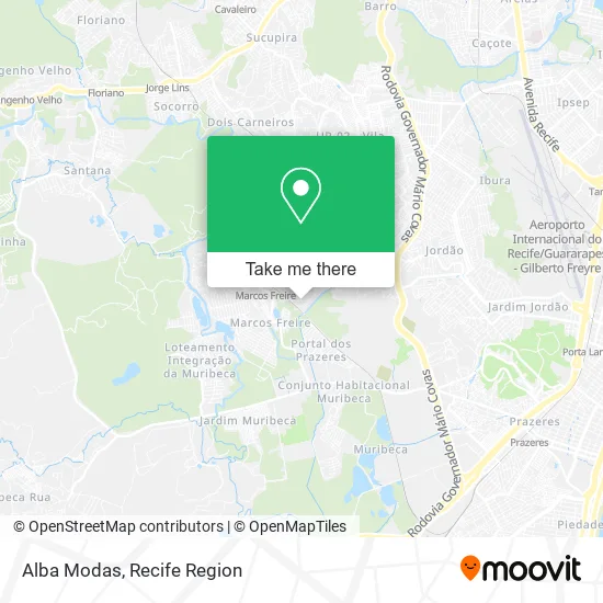 Alba Modas map