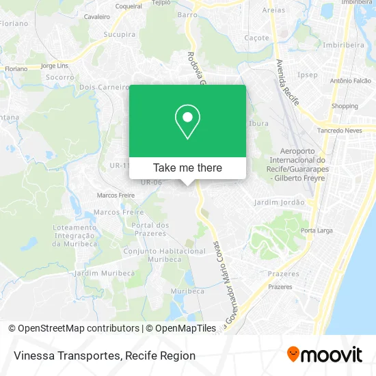 Vinessa Transportes map
