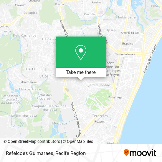 Refeicoes Guimaraes map