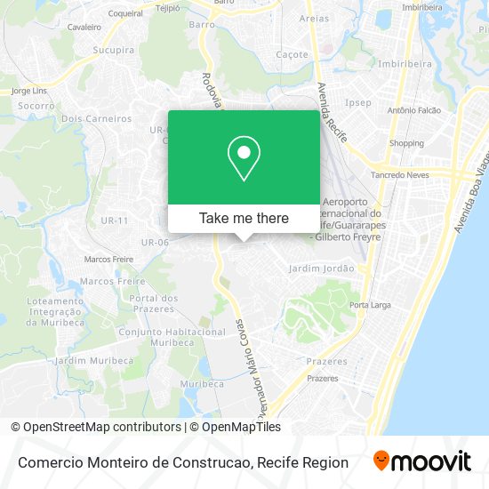 Comercio Monteiro de Construcao map
