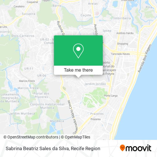 Sabrina Beatriz Sales da Silva map