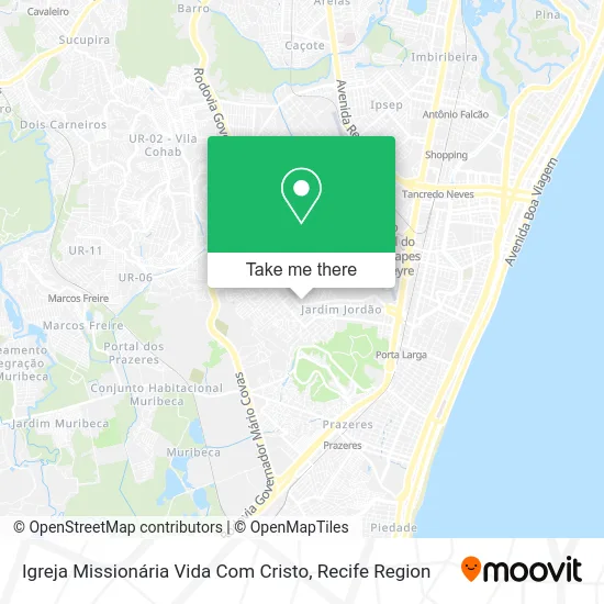 Igreja Missionária Vida Com Cristo map