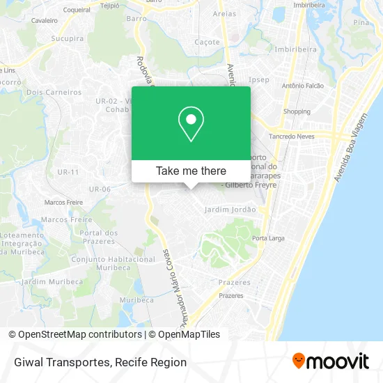 Giwal Transportes map