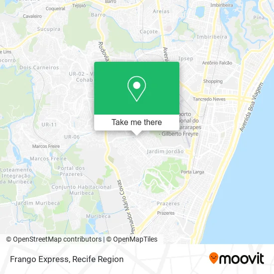 Frango Express map