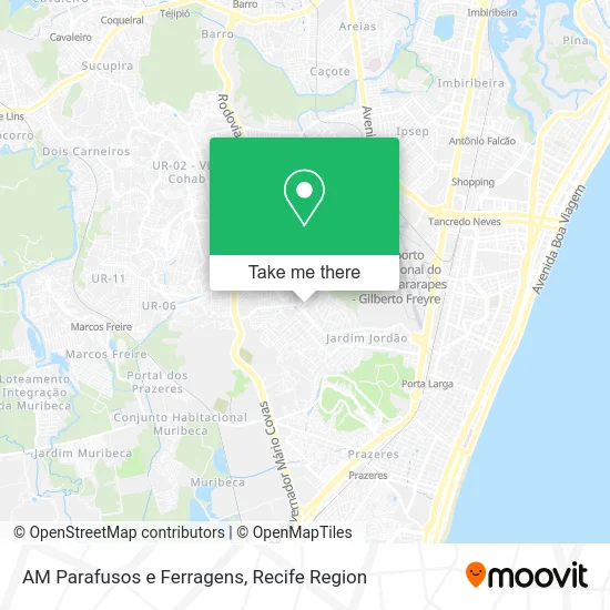 AM Parafusos e Ferragens map