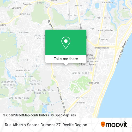 Rua Alberto Santos Dumont 27 map