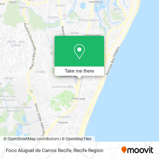 Foco Aluguel de Carros Recife map