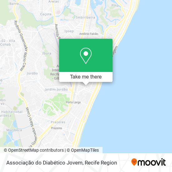 Associação do Diabético Jovem map