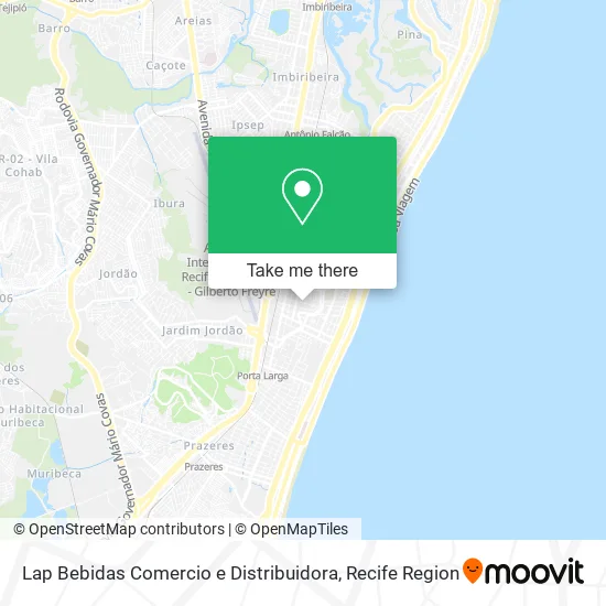 Lap Bebidas Comercio e Distribuidora map