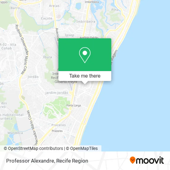 Professor Alexandre map