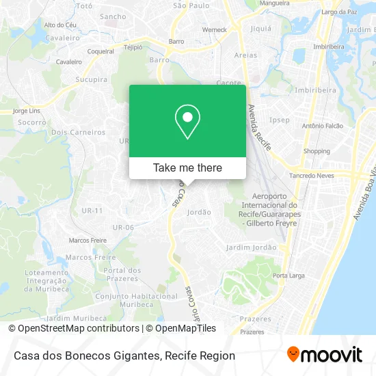 Casa dos Bonecos Gigantes map