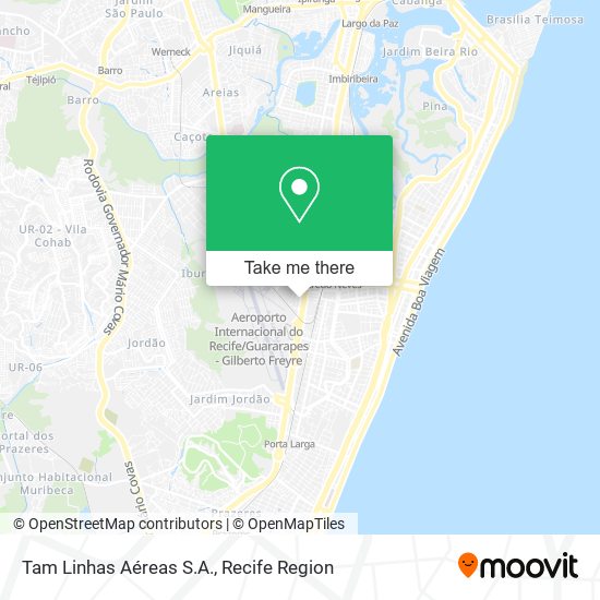 Tam Linhas Aéreas S.A. map