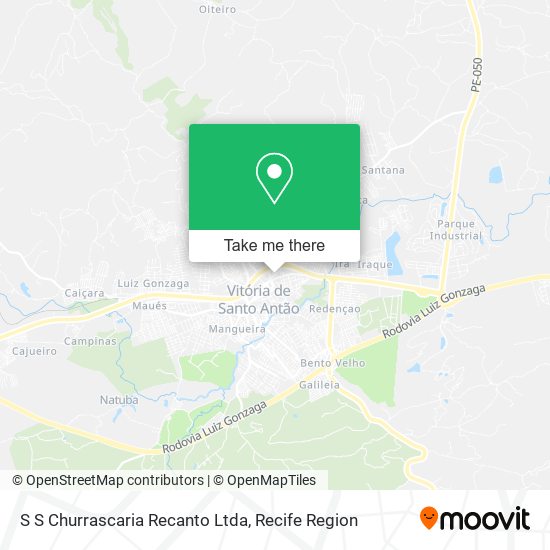 S S Churrascaria Recanto Ltda map