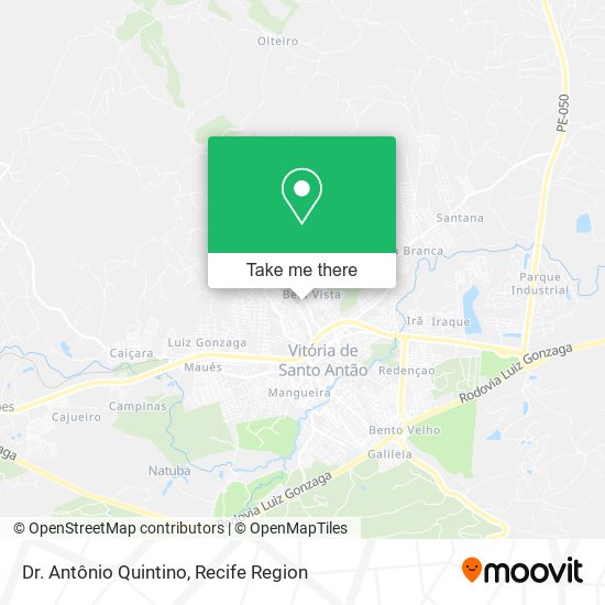Dr. Antônio Quintino map