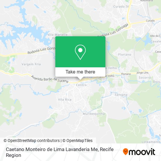 Caetano Monteiro de Lima Lavanderia Me map
