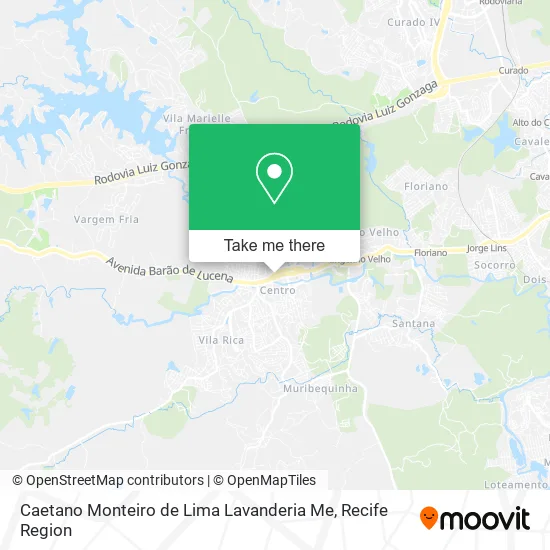 Caetano Monteiro de Lima Lavanderia Me map