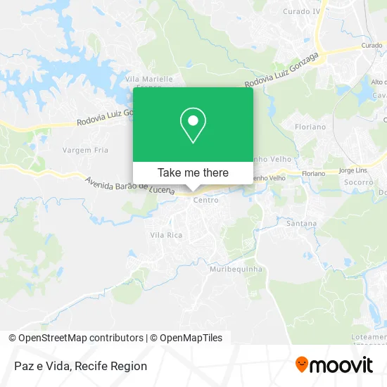 Paz e Vida map