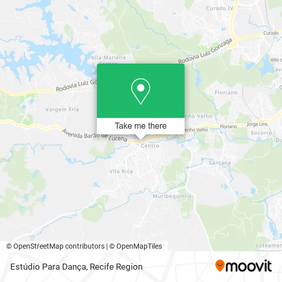 Estúdio Para Dança map