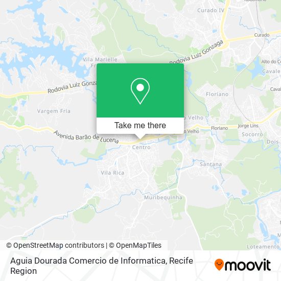 Mapa Aguia Dourada Comercio de Informatica