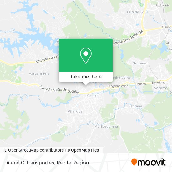 A and C Transportes map