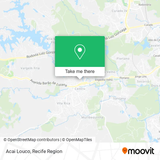 Acai Louco map