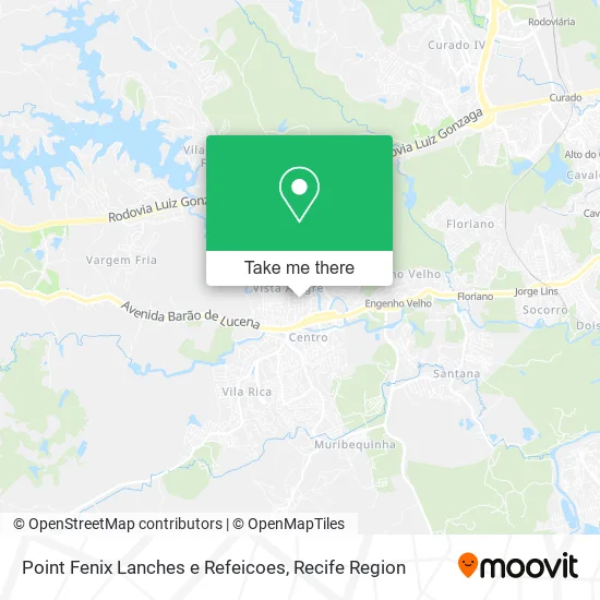 Point Fenix Lanches e Refeicoes map