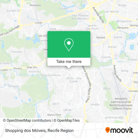 Shopping dos Móveis map
