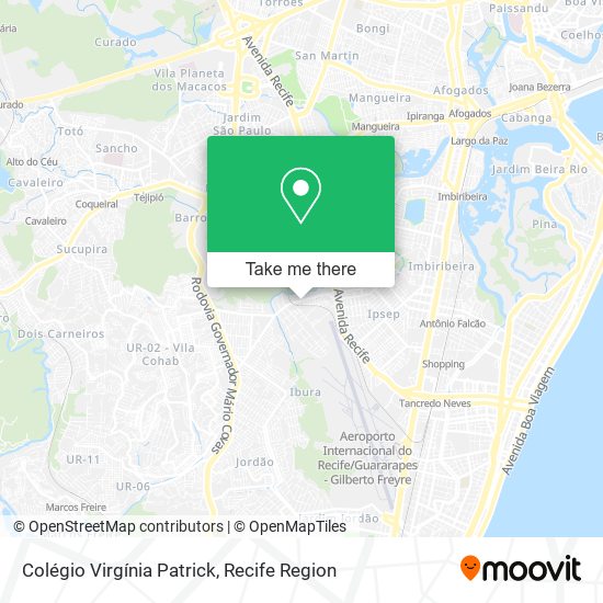Colégio Virgínia Patrick map