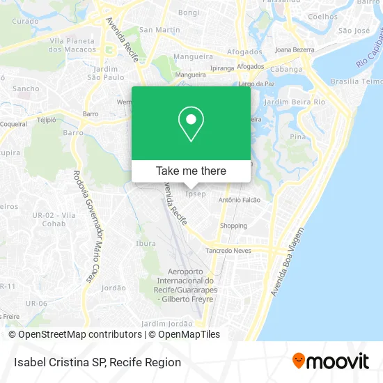 Isabel Cristina SP map