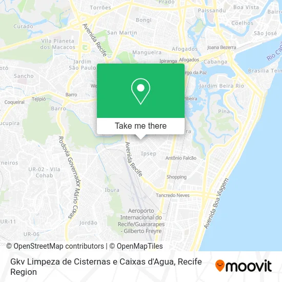 Gkv Limpeza de Cisternas e Caixas d'Agua map