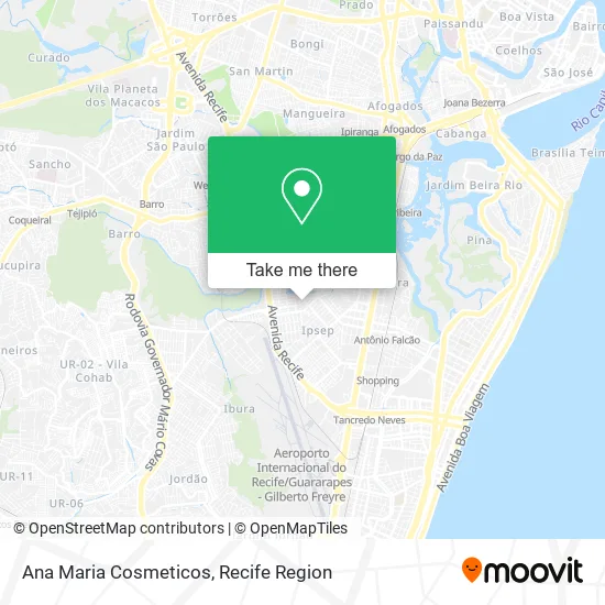 Ana Maria Cosmeticos map