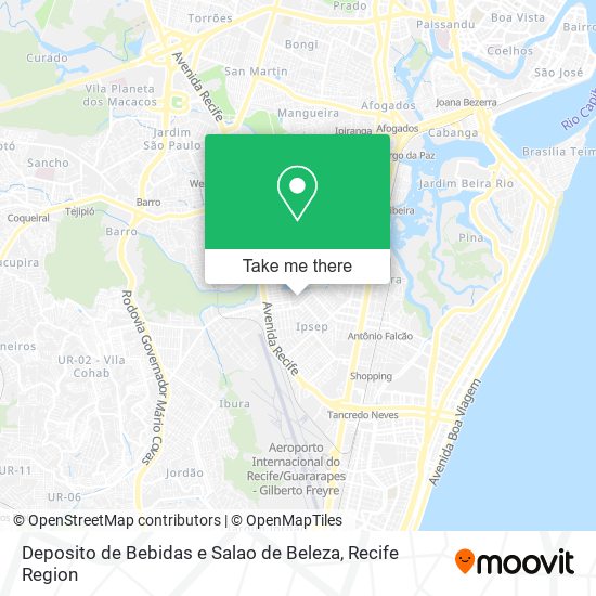Deposito de Bebidas e Salao de Beleza map