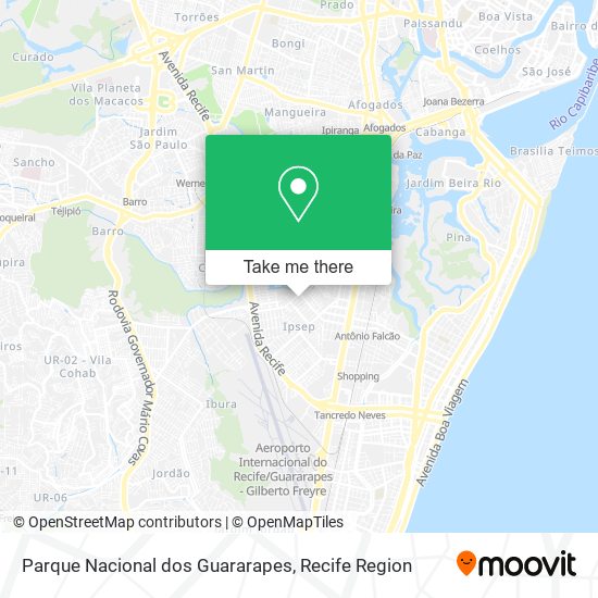 Parque Nacional dos Guararapes map